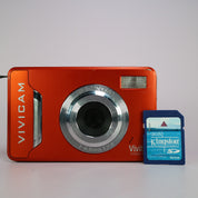 Vivitar Vivicam X035 10.1MP Compact Digital Camera Orange Tested