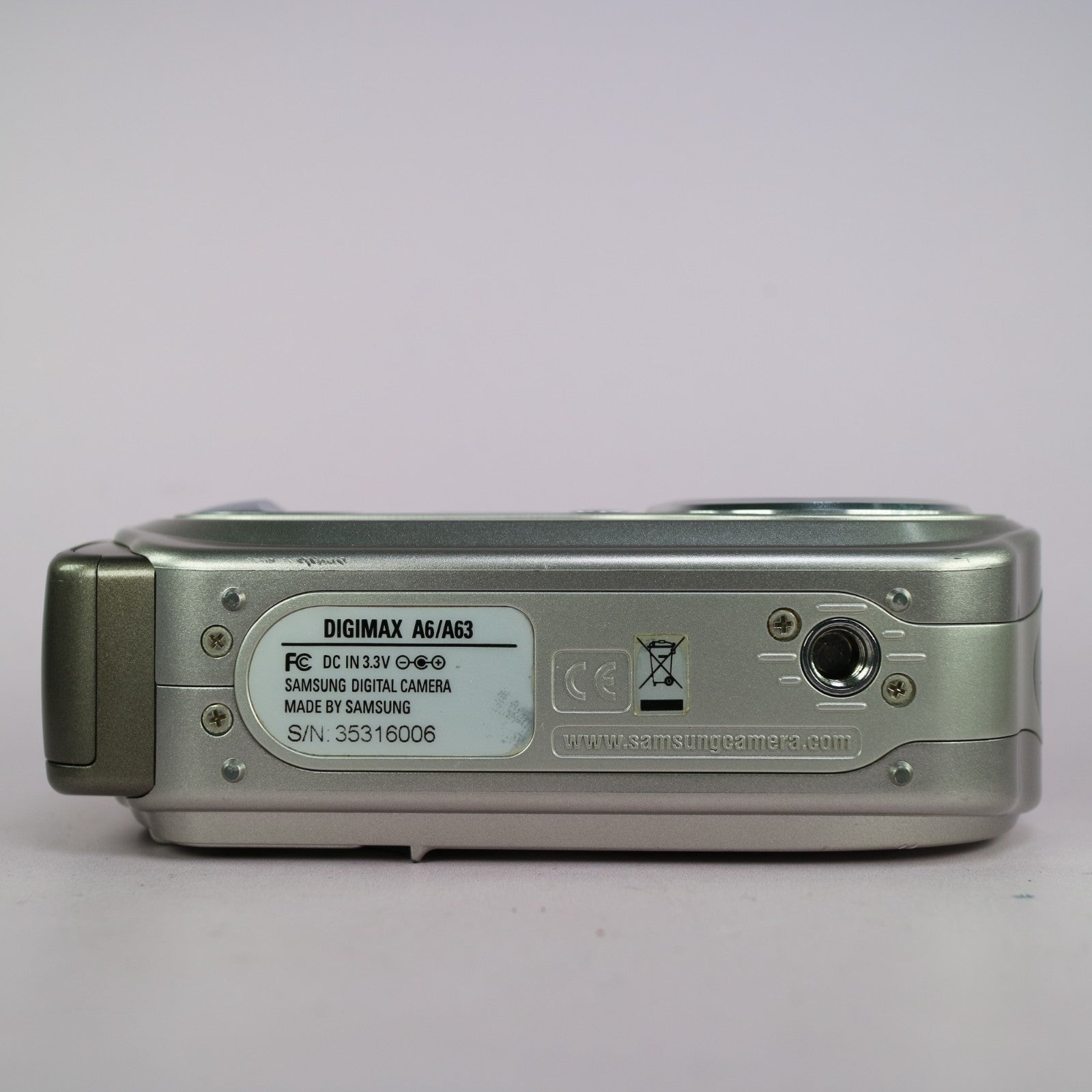 Samsung Digimax A6 6.0MP Compact Digital Camera Silver Tested
