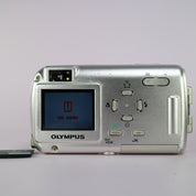Olympus Digital Camera Mju 400 4.0MP Silver Tested Full Working Set