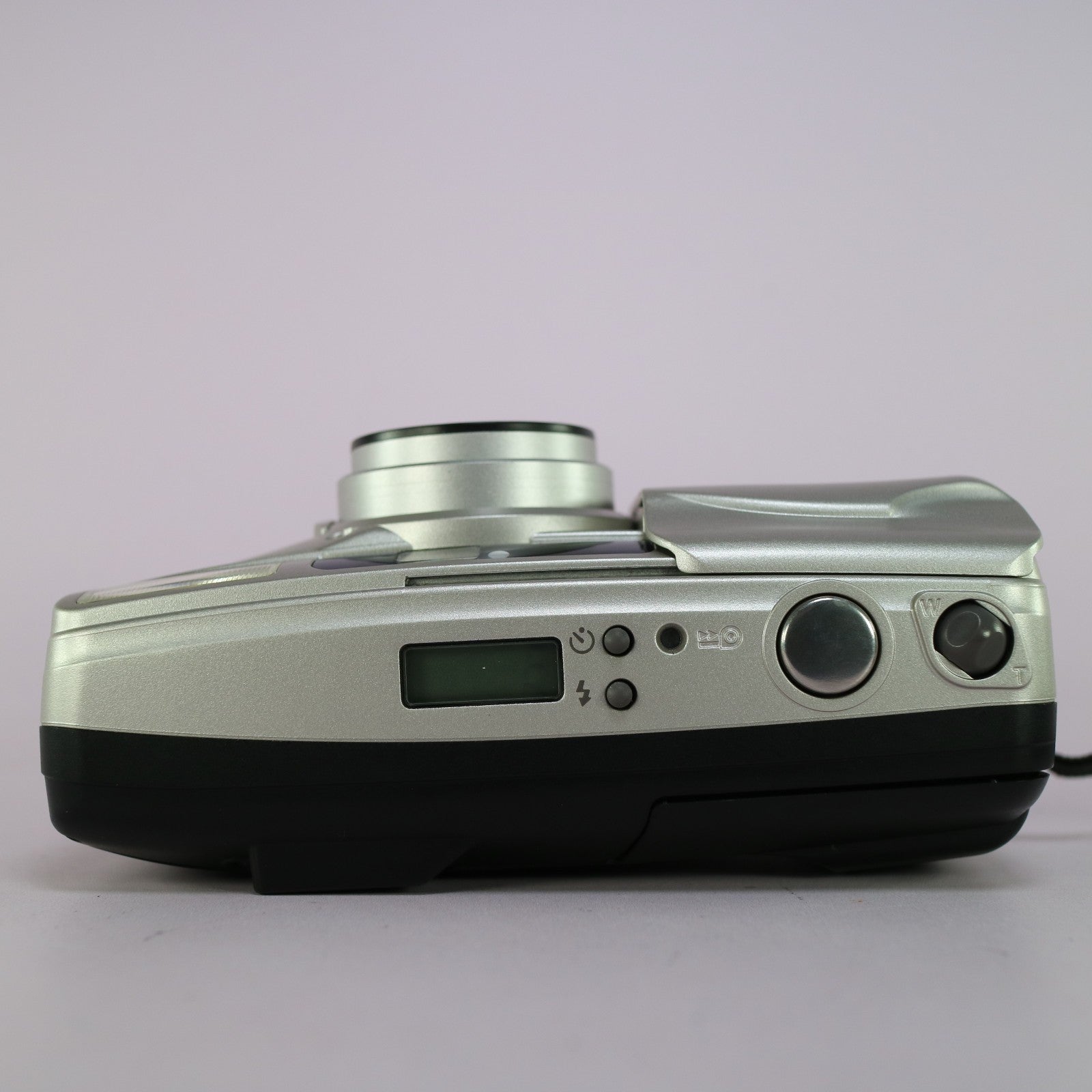 Olympus Superzoom 76G 35mm Film Point and Shoot Camera Silver Tested