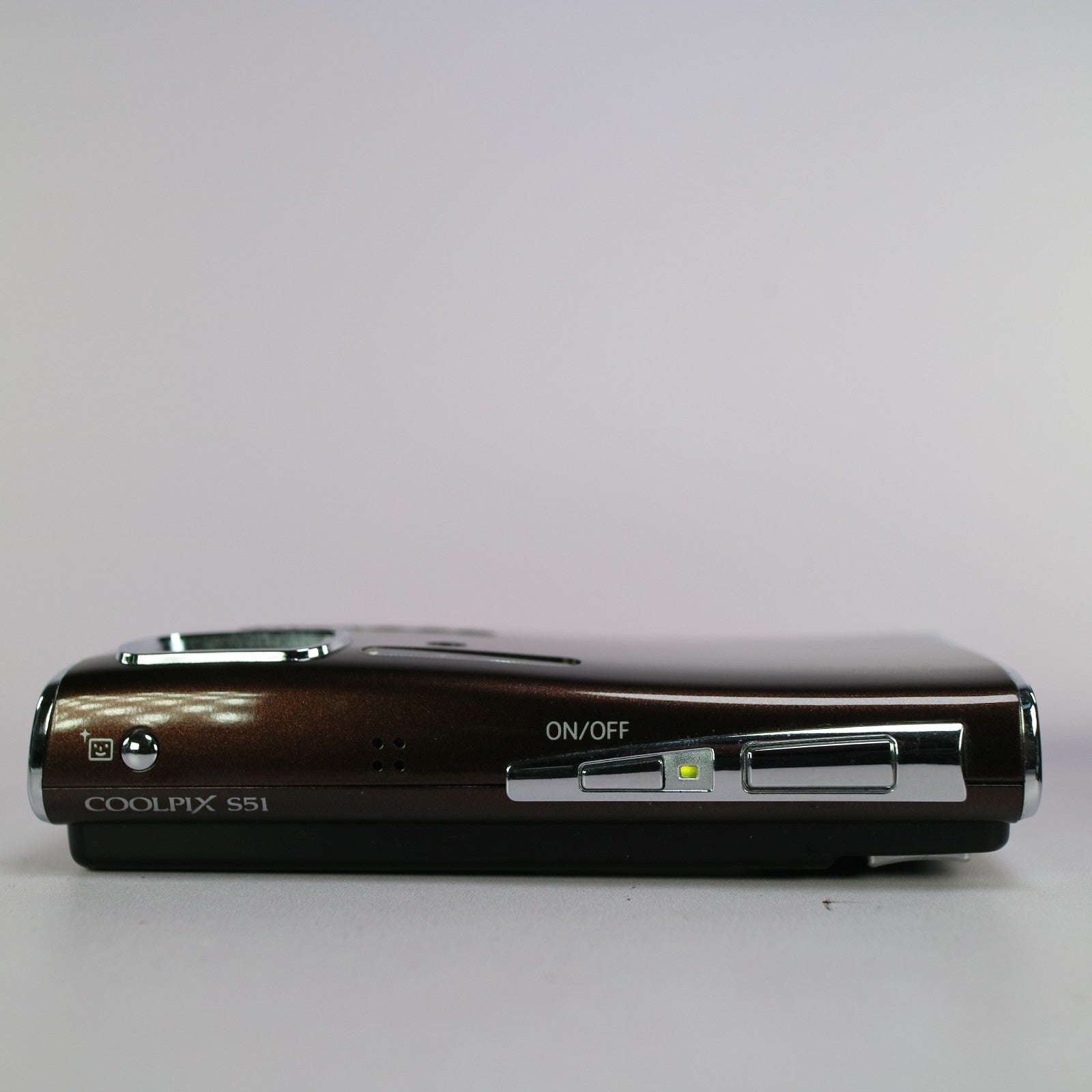Nikon Digital Camera Coolpix S51 8.1MP Brown Tested Full Working Set