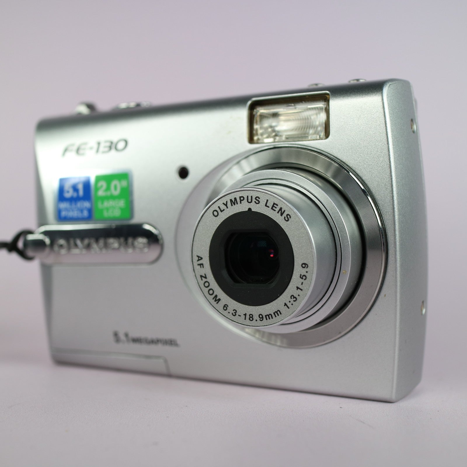 Olympus FE-130 5.1MP Compact Digital Camera Silver Tested