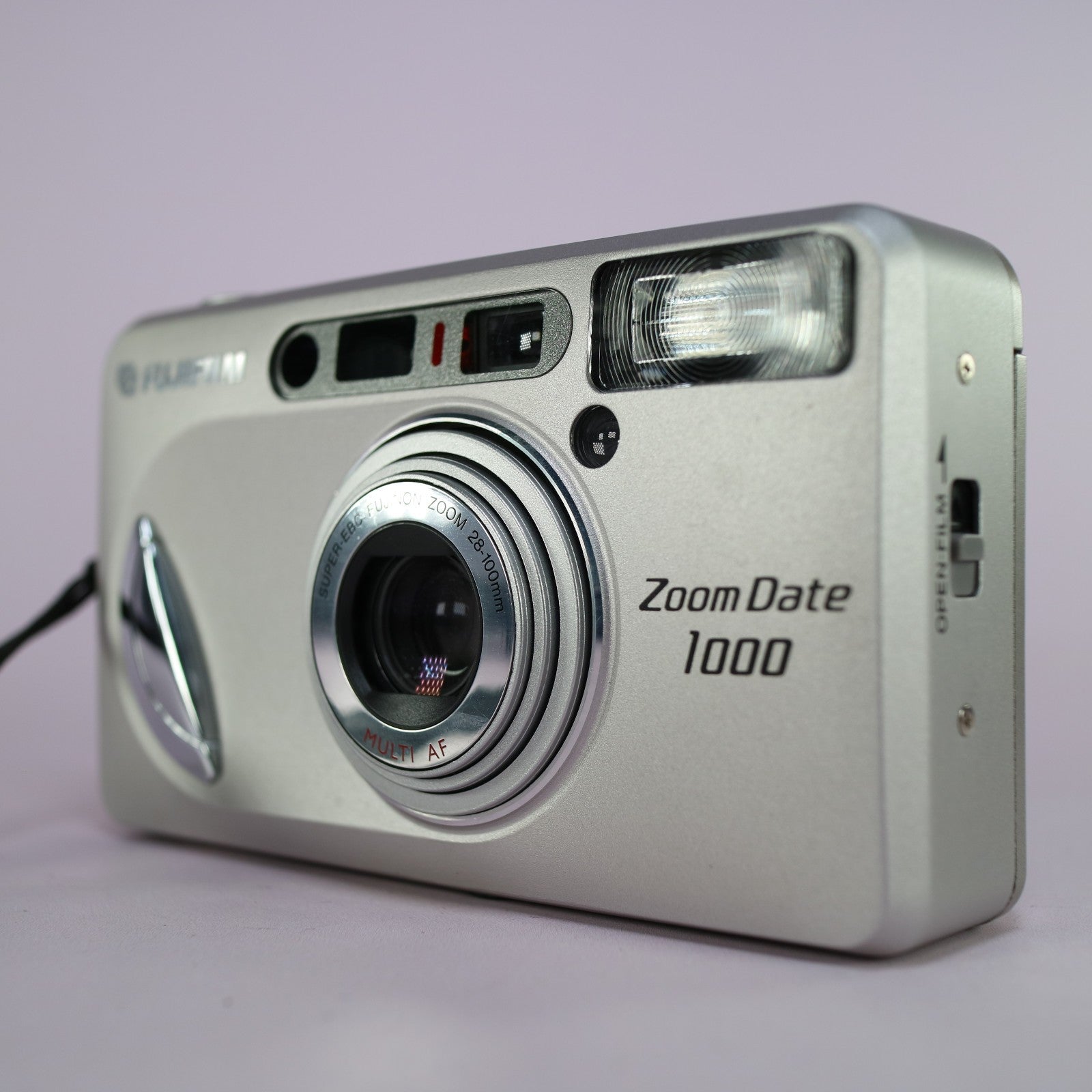 Fujifilm Zoom Date 1000 35mm Film Point and Shoot Camera Silver Tested