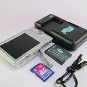 Sanyo VPC-T1060 10.0MP Compact Digital Camera Silver Tested Full Working Set