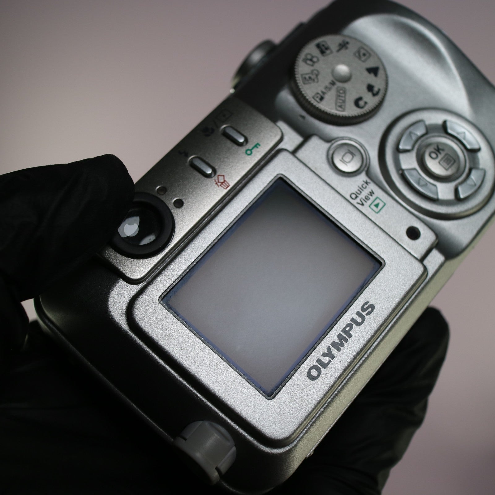 Olympus Digital Camera Camedia C-50 Zoom 5.0MP Silver Tested Full Working Set