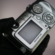 Olympus Digital Camera Camedia C-50 Zoom 5.0MP Silver Tested Full Working Set