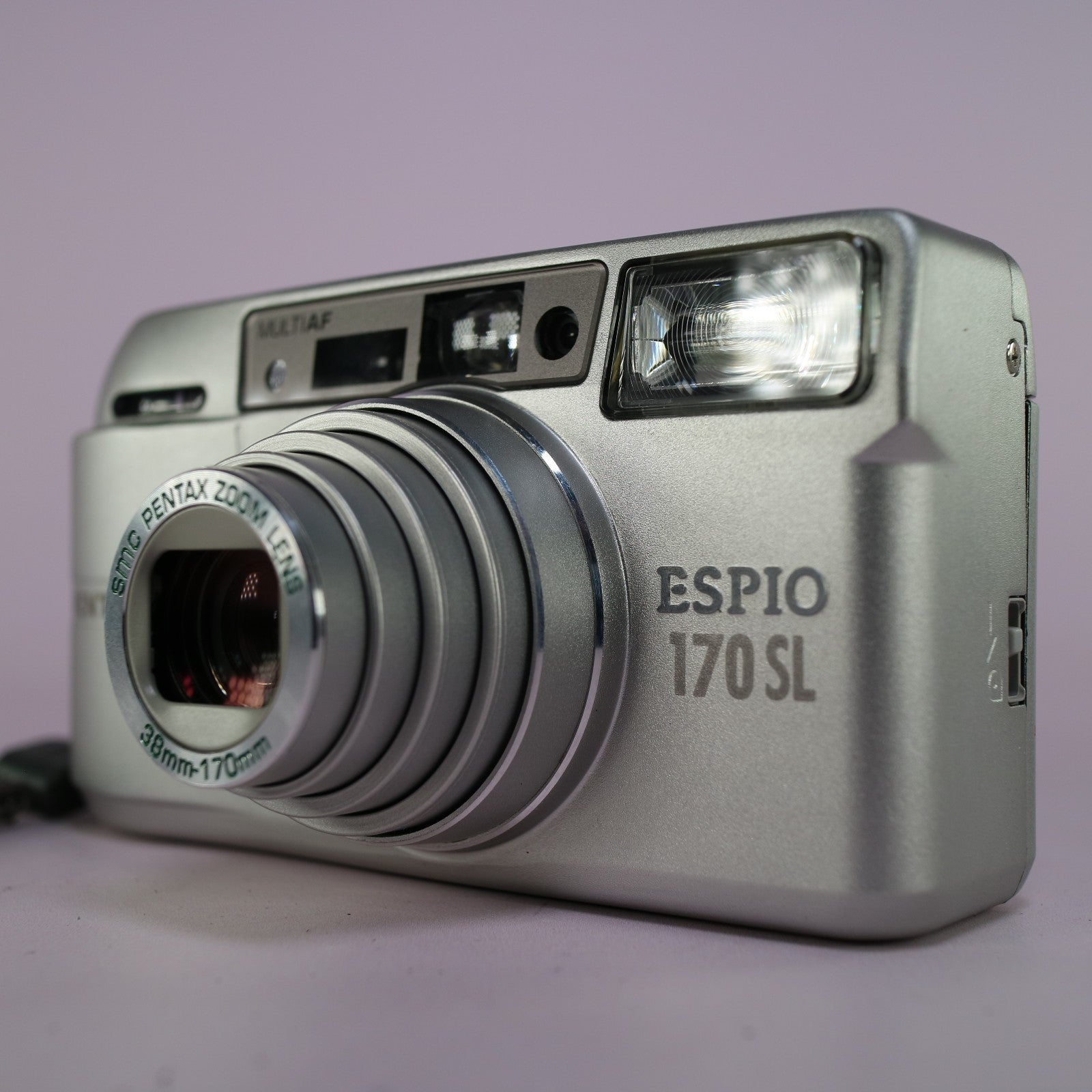 Pentax Espio 170 SL 35mm Film Point and Shoot Camera Silver Tested