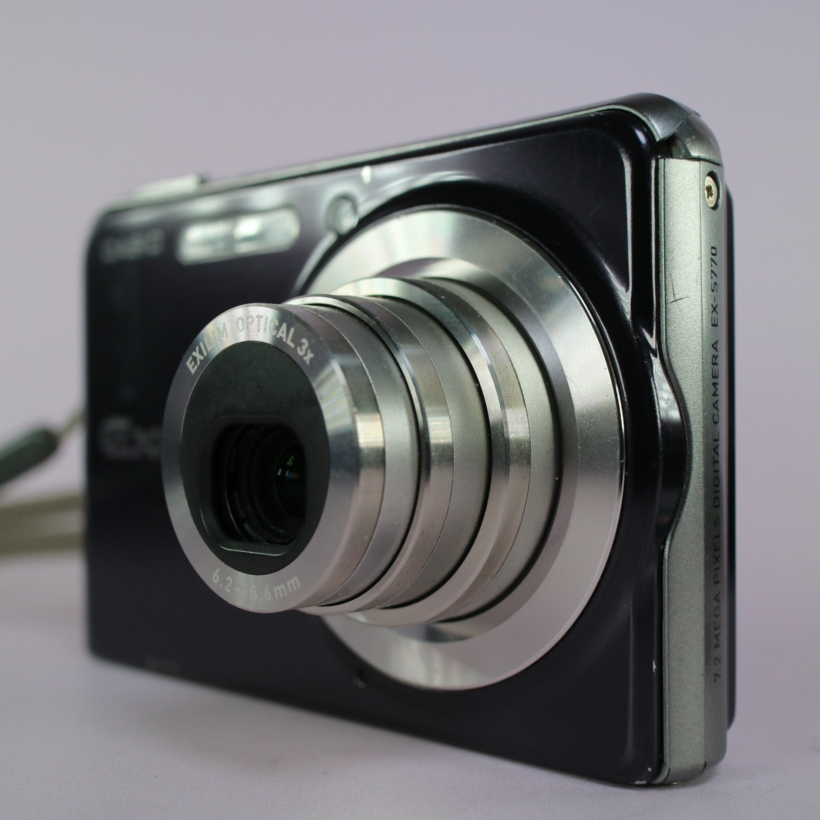 Casio Digital Camera Exilim EX-S770 7.2MP Black Tested Full Working Set