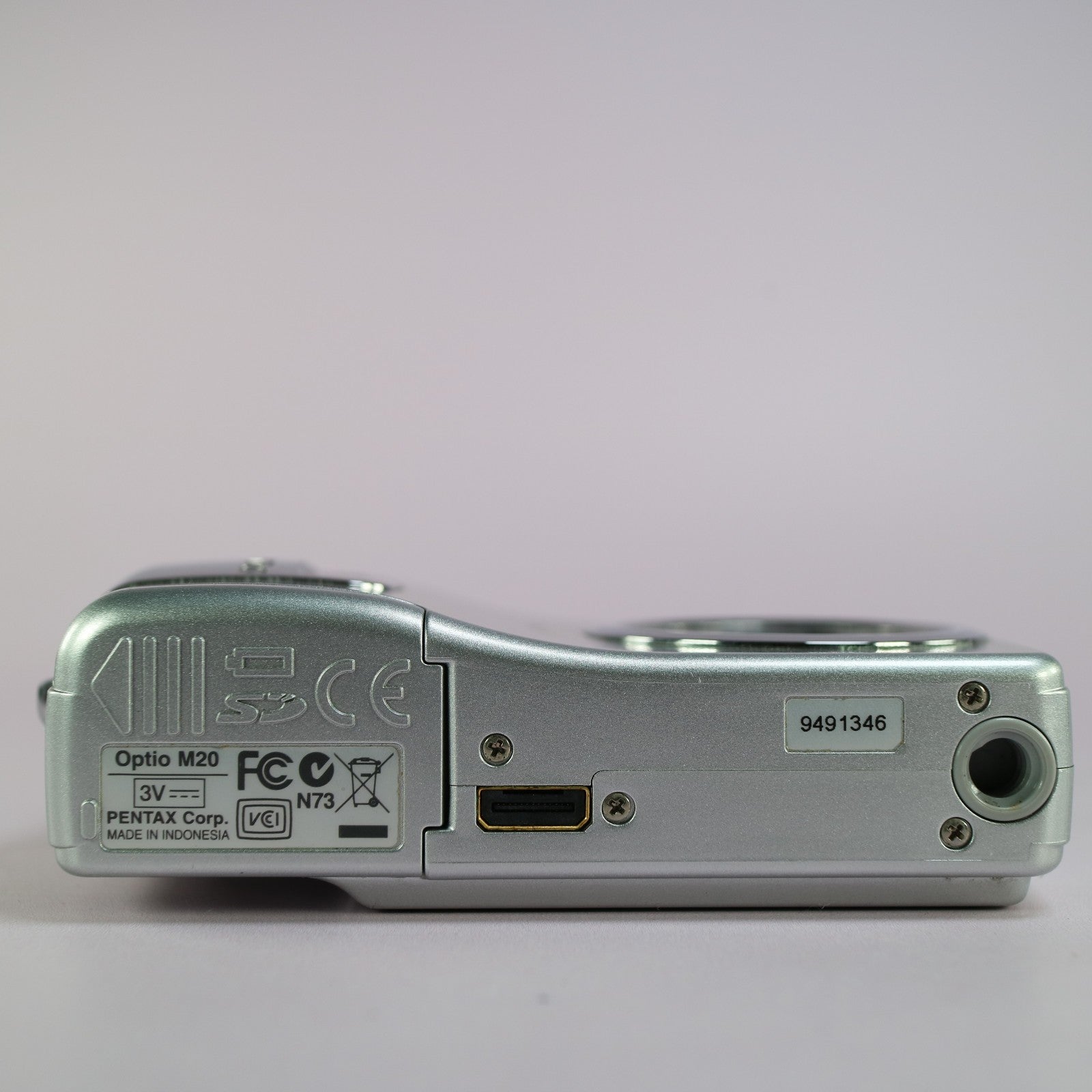 Pentax Optio M20 7.0MP Compact Digital Camera Silver Tested