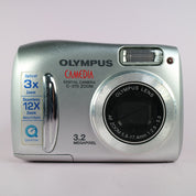 Olympus Digital Camera Camedia C-370 Zoom 3.2MP Silver Tested