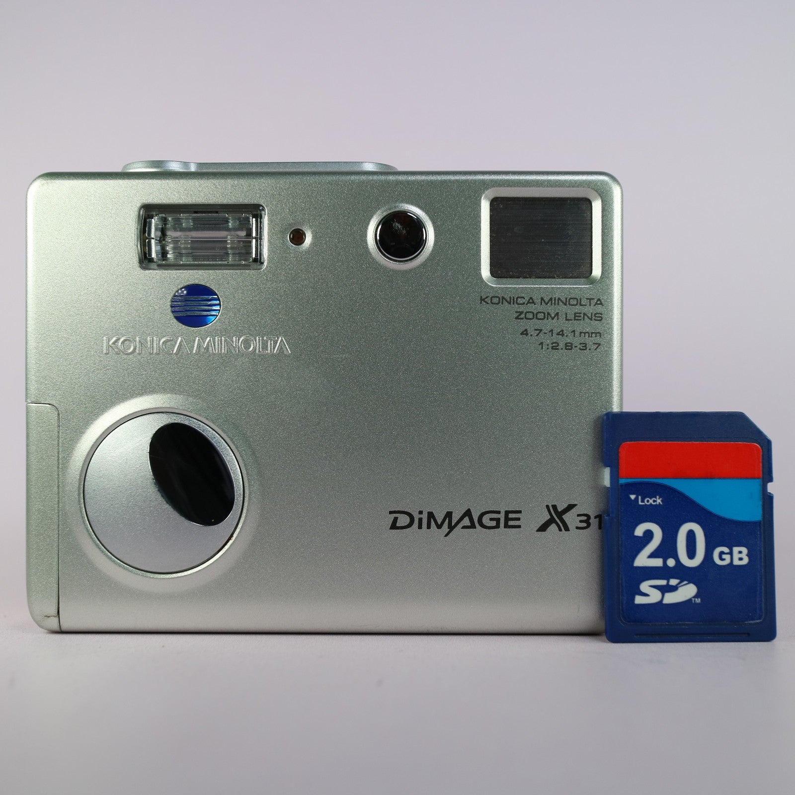 Minolta Dimage X31 3.2MP Compact Digital Camera Silver Tested