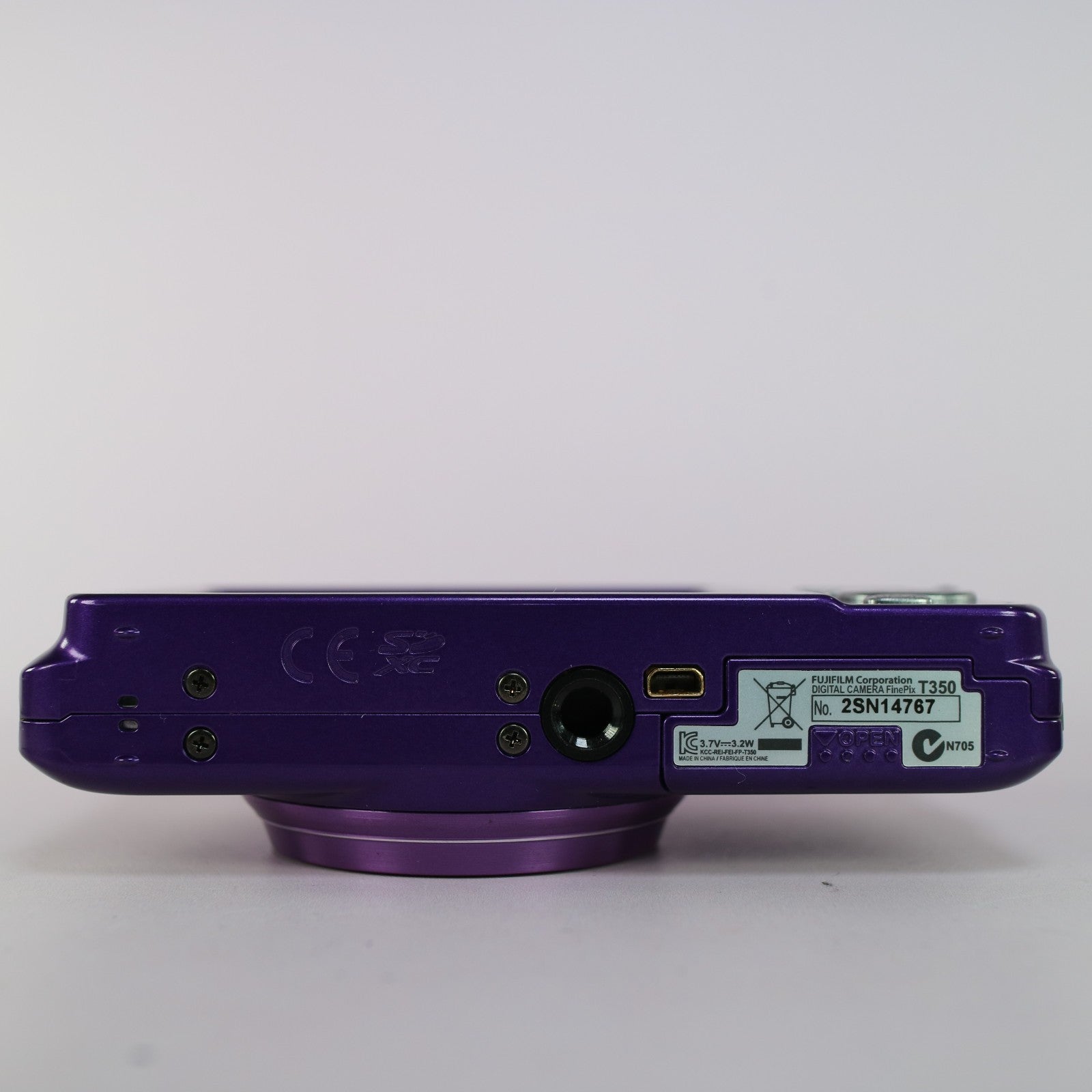 Fujifilm Digital Camera FinePix T350 14.0MP Purple Tested Full Working Set