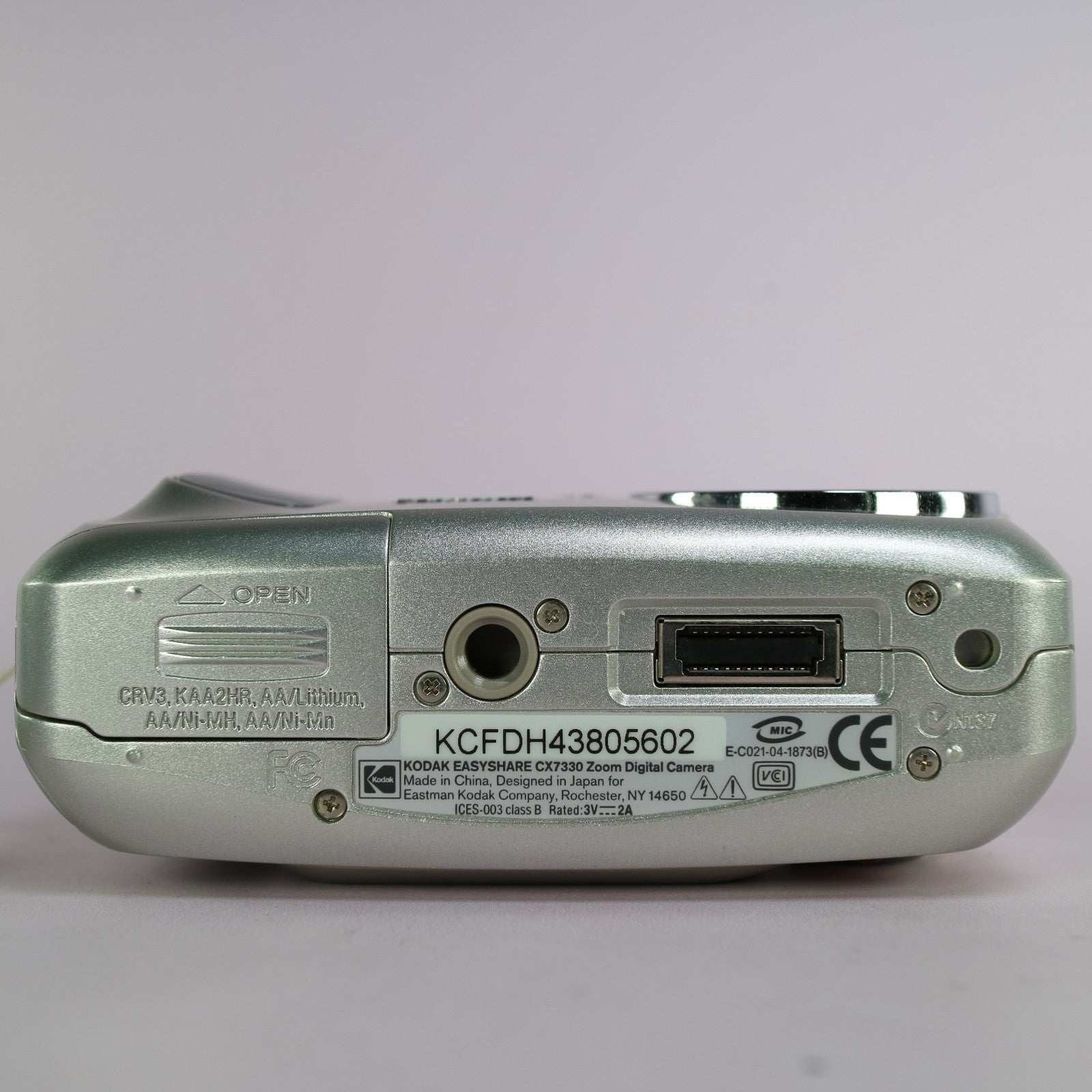 Kodak Digital Camera EasyShare CX7330 3.1MP Silver Tested