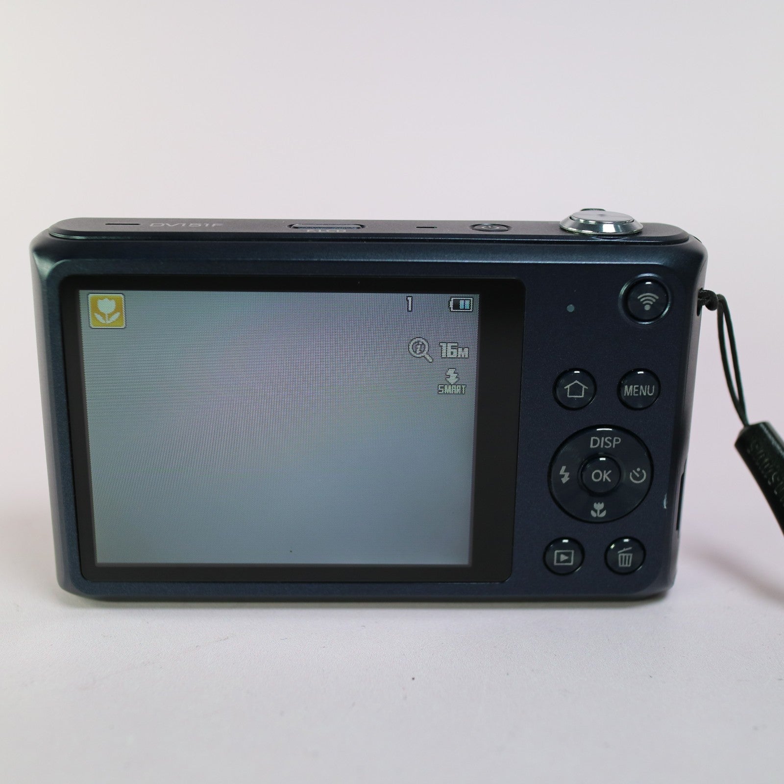 Samsung Digital WiFi Camera DV151F 16.2MP Selfie Screen Blue Tested Full Set