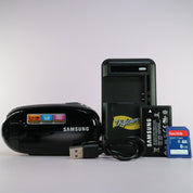 Samsung SMX-C20BP Handheld Camcorder Black Tested Full Working Set