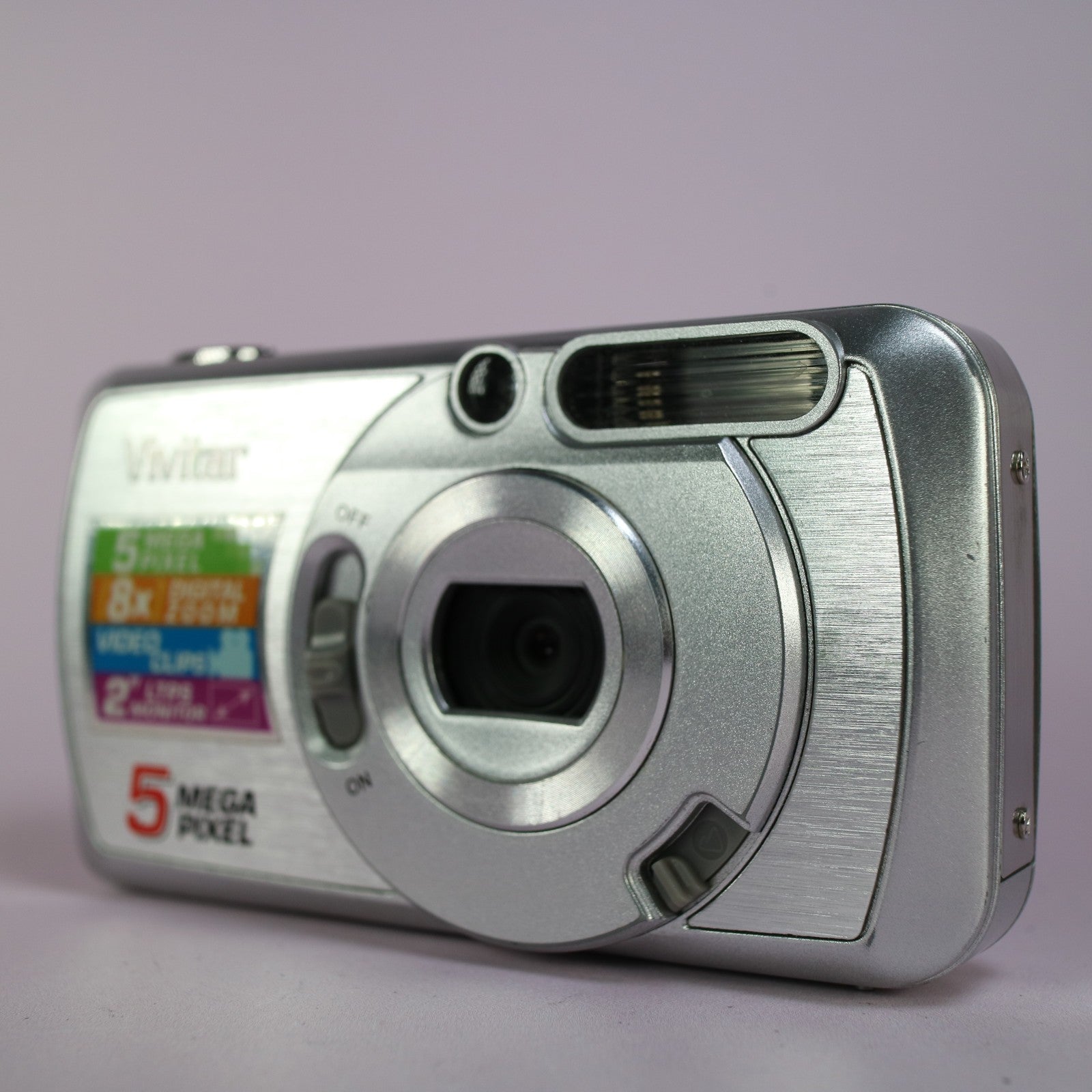 Vivitar Digital Camera Vivicam 5660 5.0MP Silver Tested