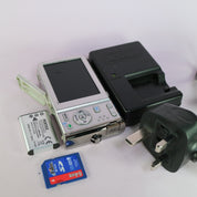 Pentax Digital Camera Optio L60 10.0MP Silver Tested Full Working Set