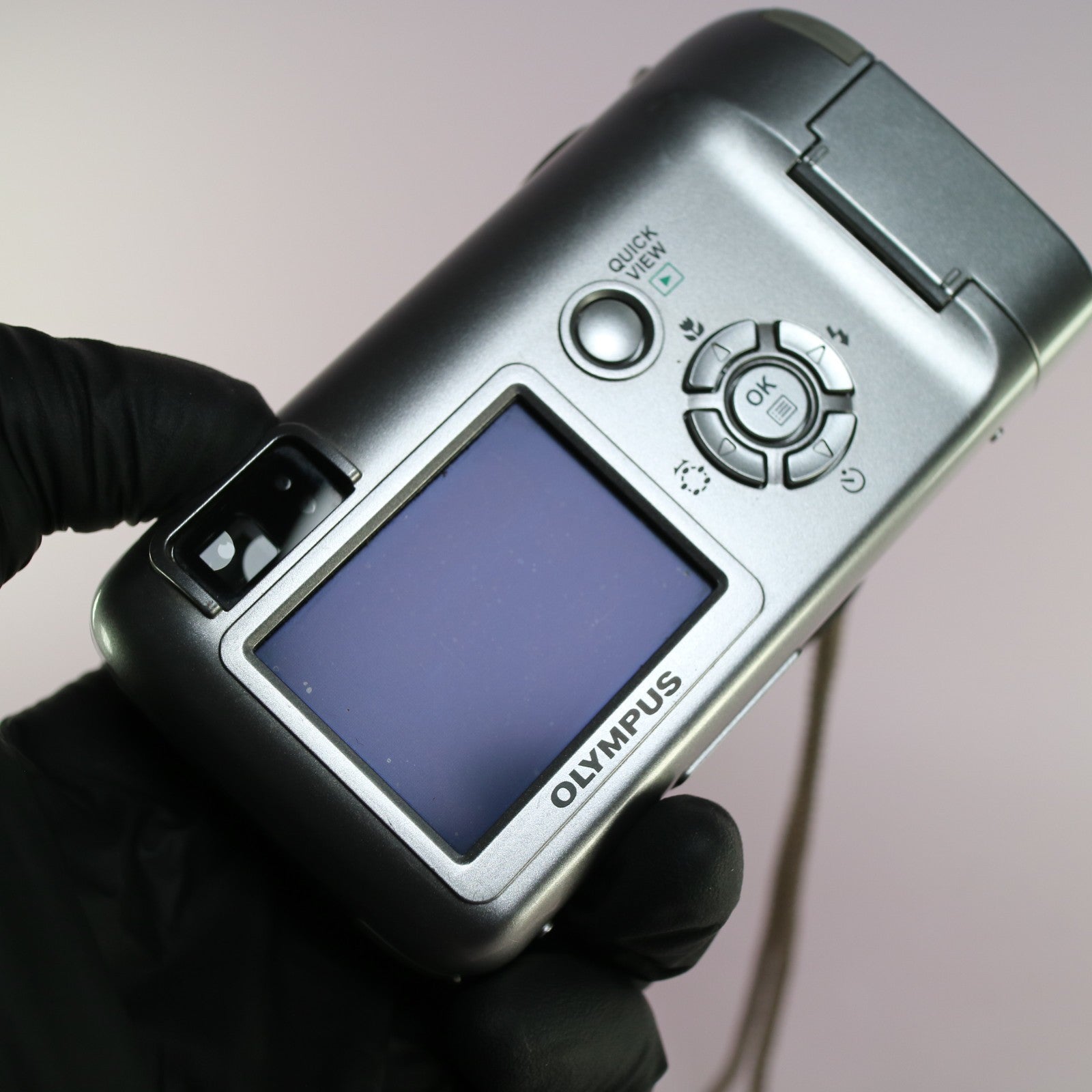 Olympus Digital Camera Camedia C-460 Zoom Del Sol 4.0MP Silver Tested