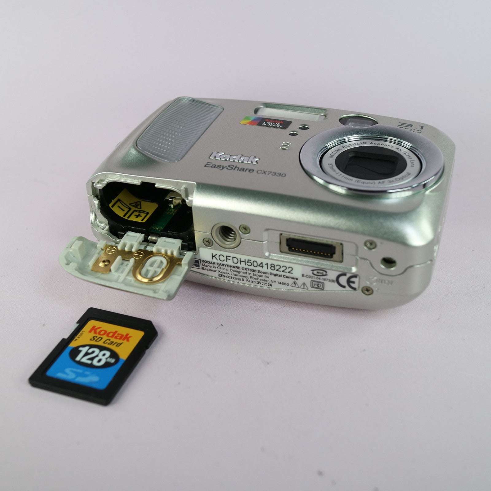 Kodak Digital Camera EasyShare CX7330 3.1MP Silver Tested
