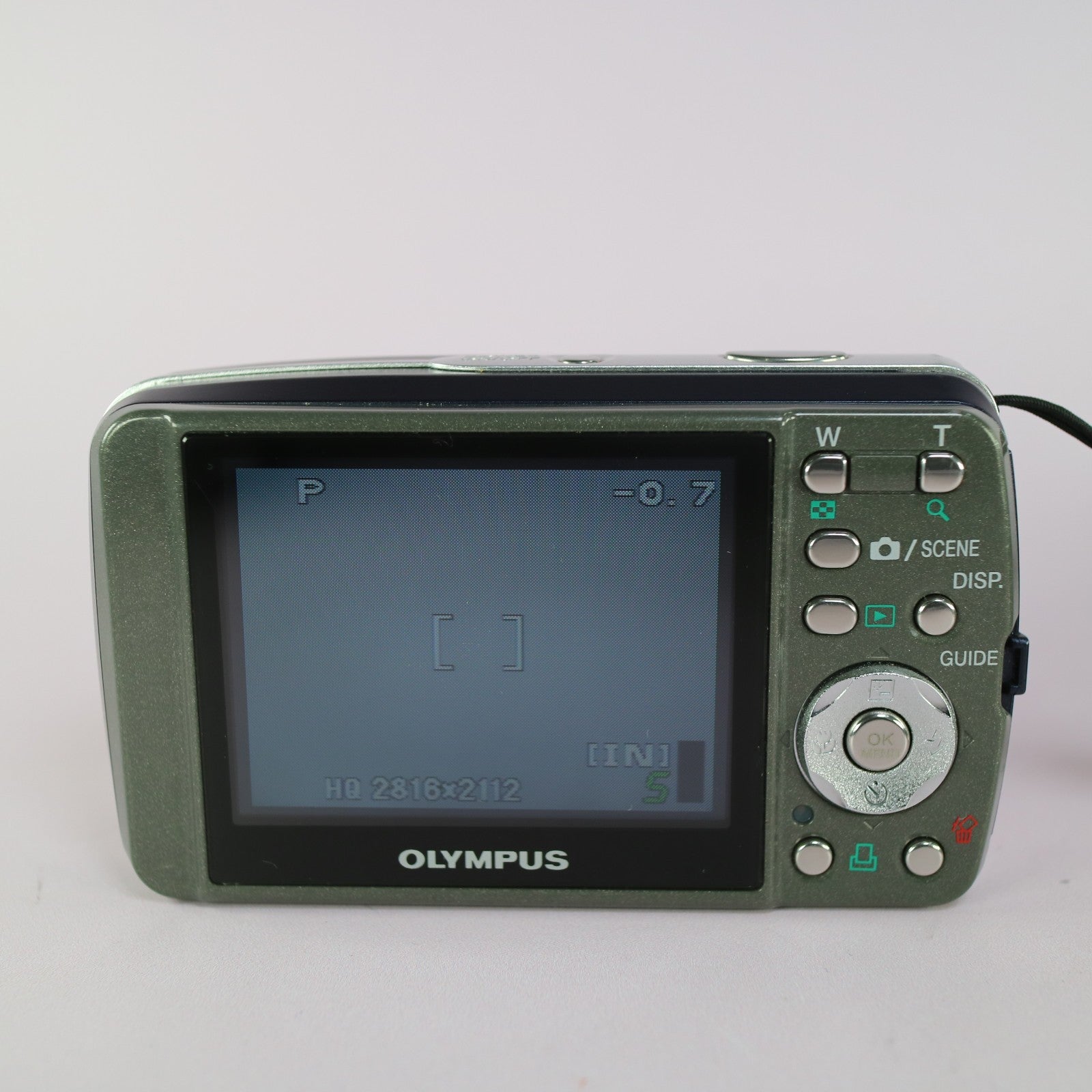 Olympus Digital Camera Mju 600 6.0MP Blue Tested w/ Battery and Charger