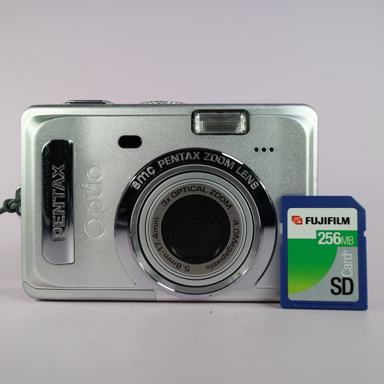 Pentax Digital Camera Optio S45 4.0MP Silver Tested