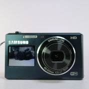 Samsung Digital WiFi Camera DV151F 16.2MP Selfie Screen Blue Tested Full Set