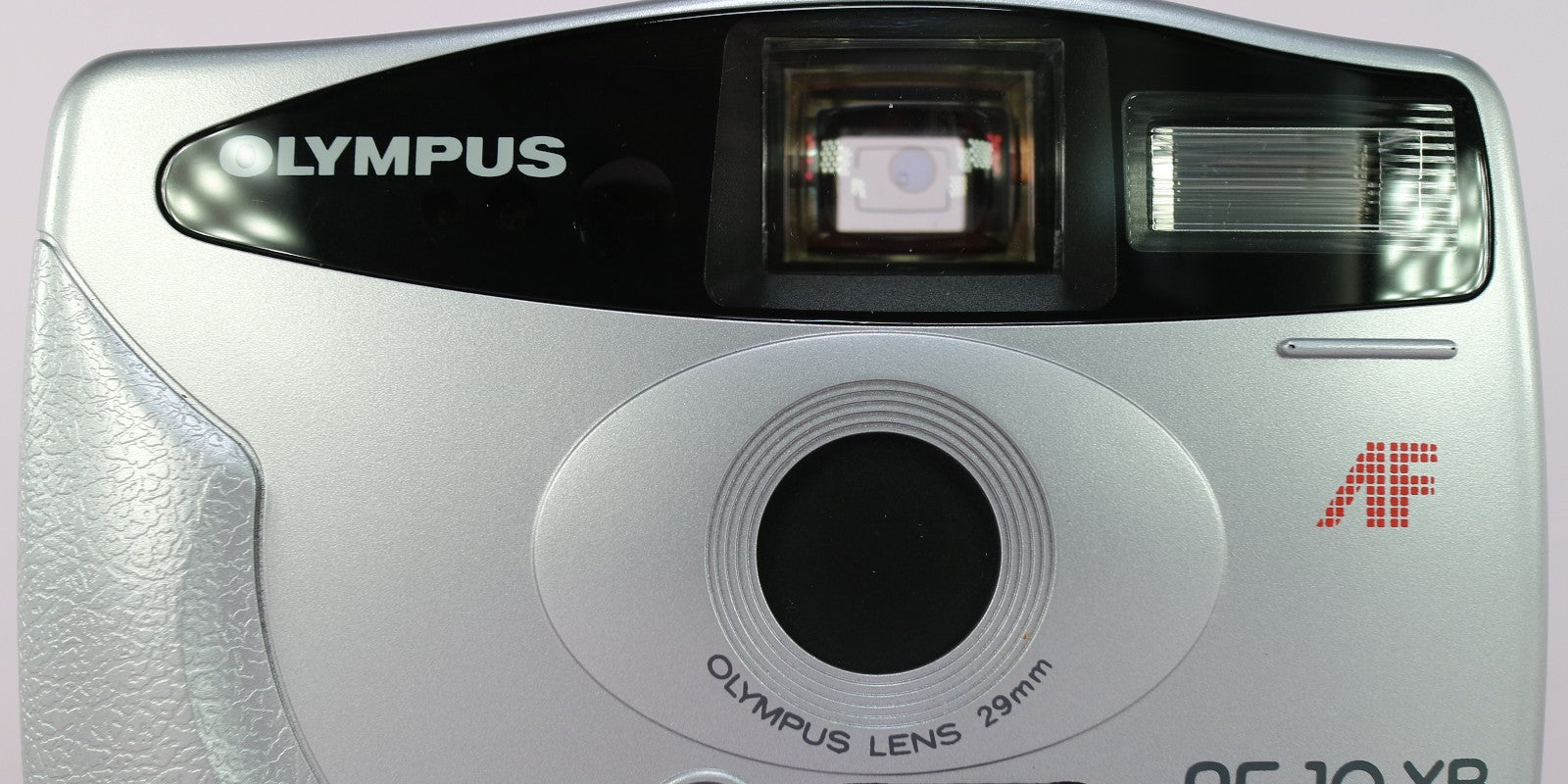 Olympus AF-10 XB 35mm Film Point and Shoot Camera Silver Tested