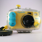 Vivitar Amphibia 35mm Film Point & Shoot Camera Yellow Tested w/ Underwater Case