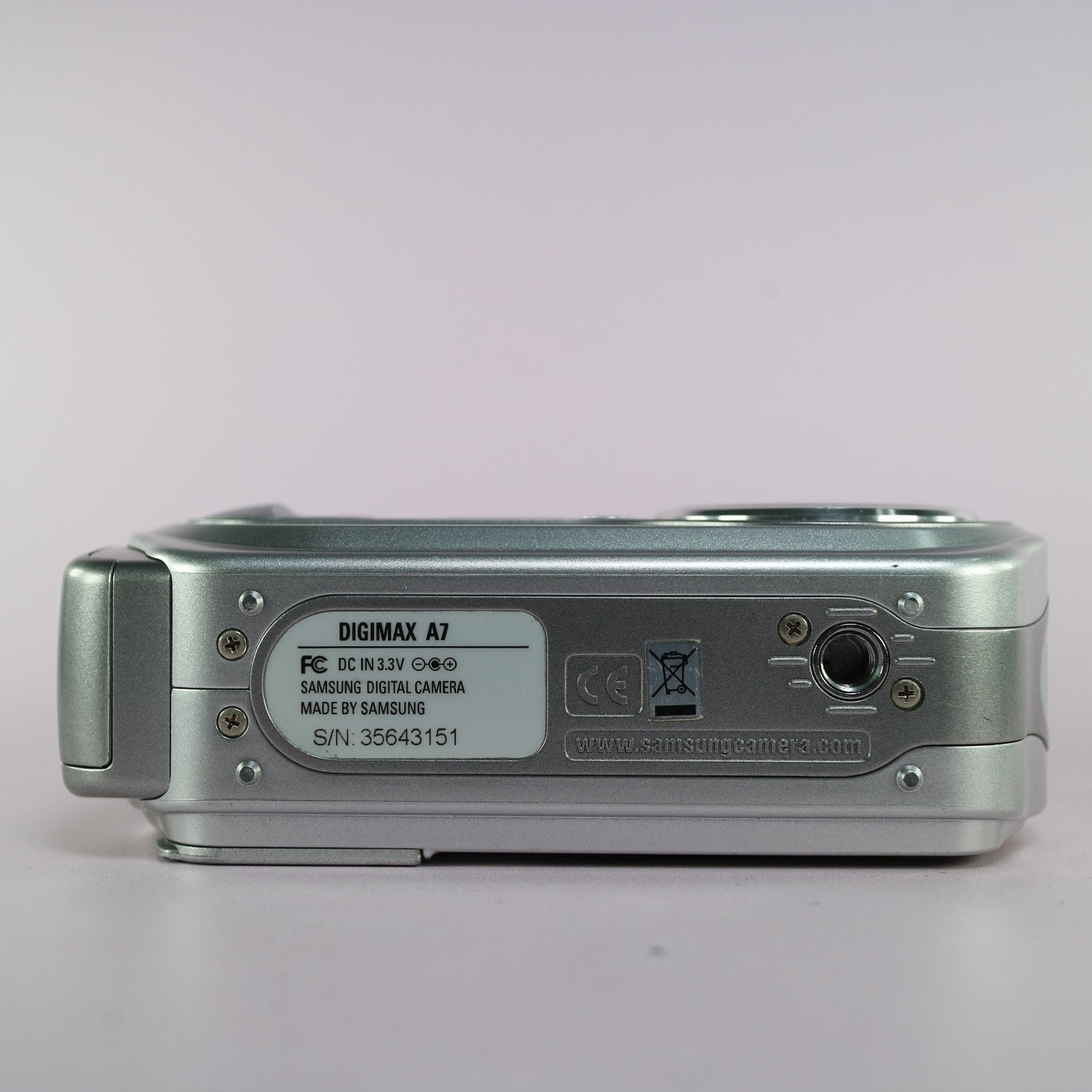 Samsung Digimax A7 7.0MP Compact Digital Camera Silver Tested