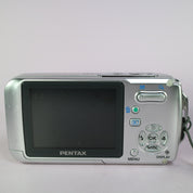 Pentax Underwater Digital Camera Optio W10 6.0MP Silver Tested Full Working Set