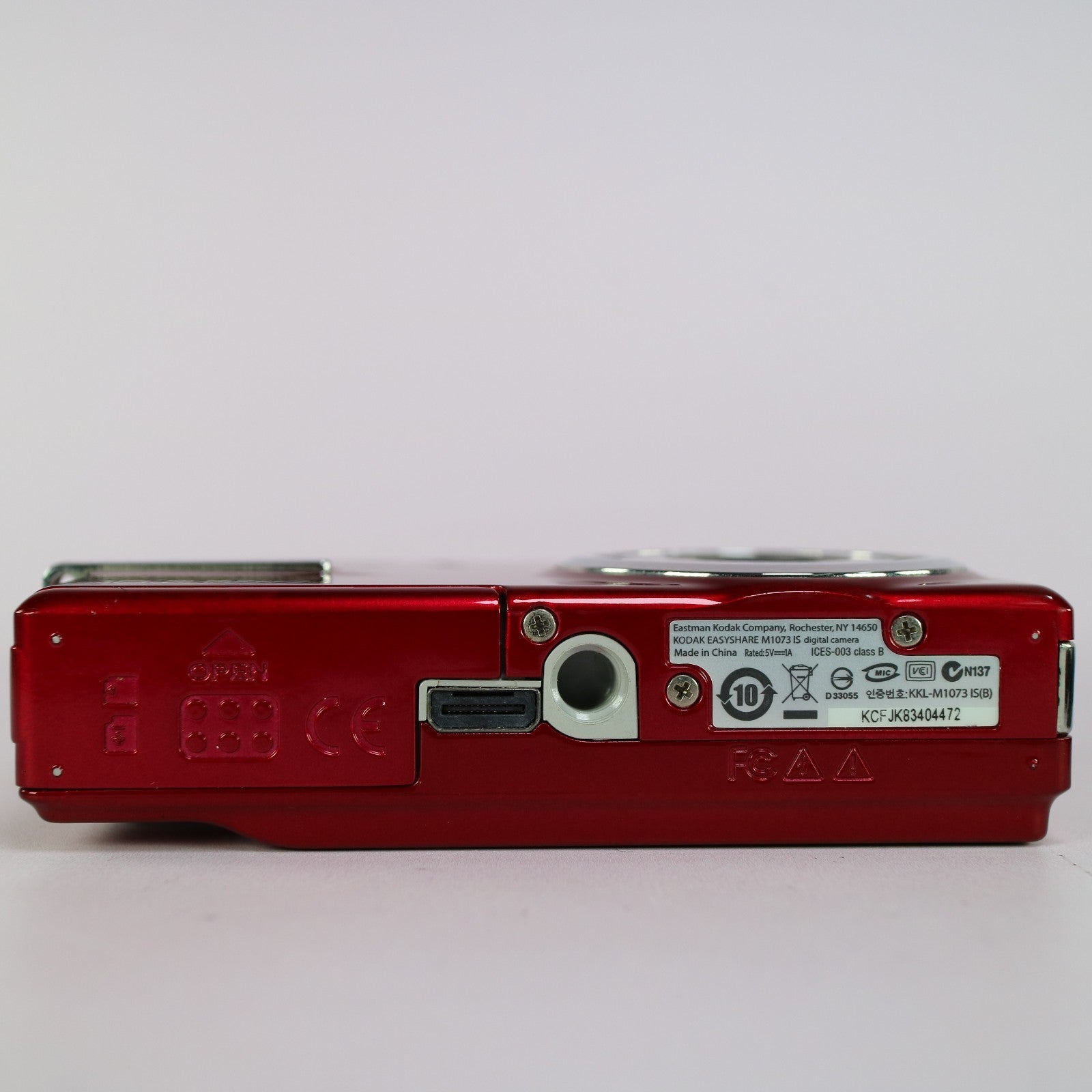 Kodak Digital Camera EasyShare M1073 IS 10.2MP Red Tested Full Working Set