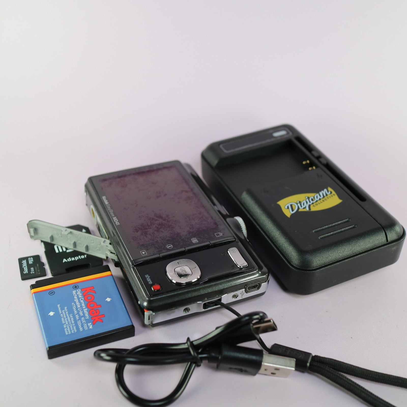 Kodak Digital Camera EasyShare MD41 12.2MP Grey Tested Full Working Set