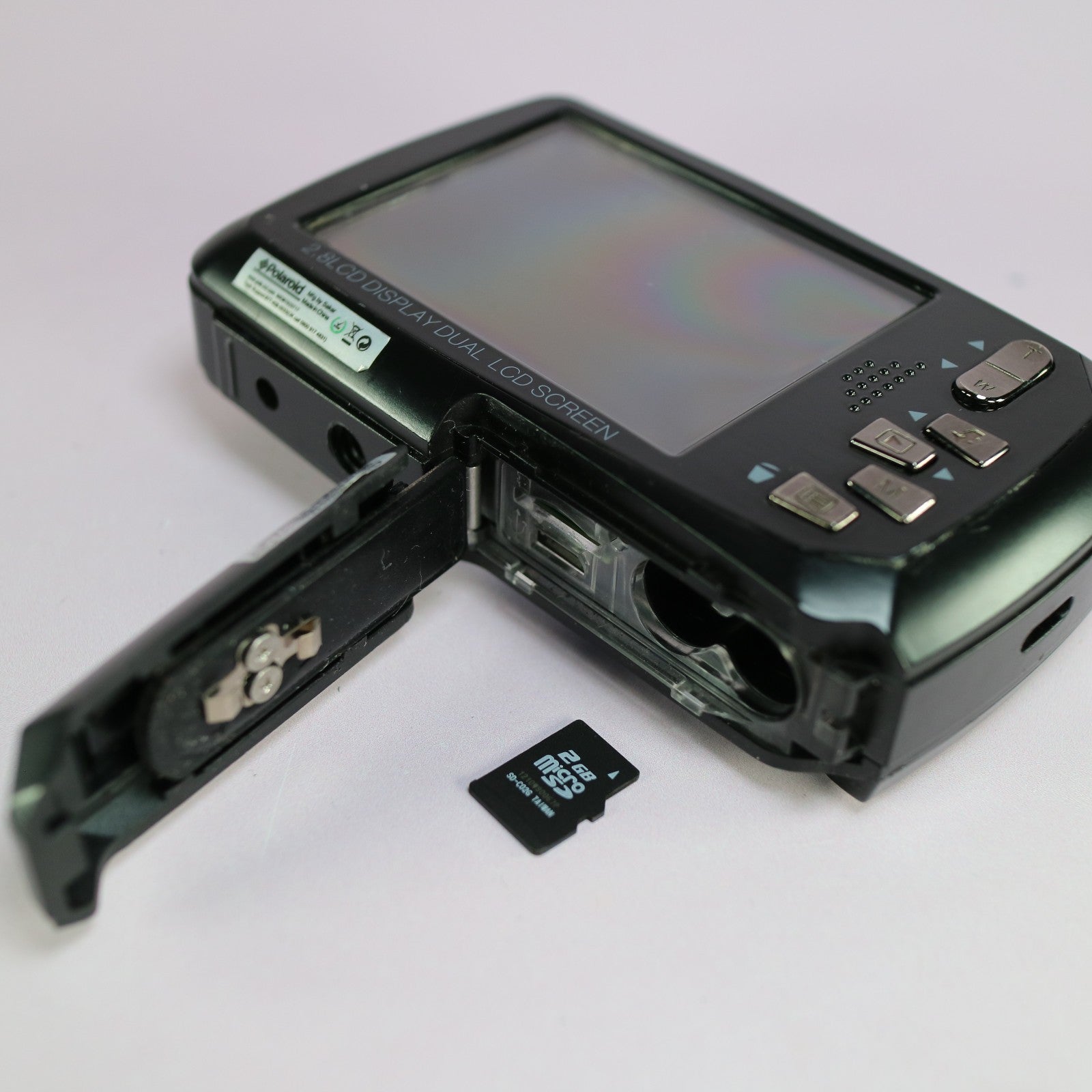 Polaroid Digital Camera iE090 18.0MP Underwater Selfie Screen Blue Tested