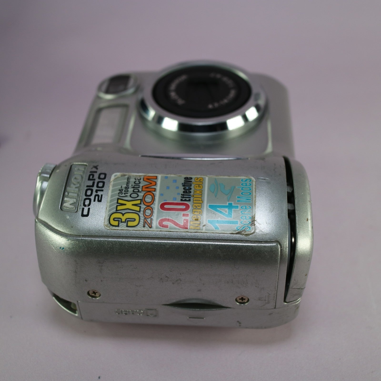 Nikon Digital Camera Coolpix 2100 2.0MP Silver Tested