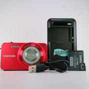Samsung Digital Camera ST90 14.2MP Red Tested Full Working Set