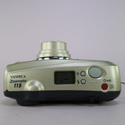 Yashica Zoomate 115 35mm Film Point and Shoot Camera Silver Tested