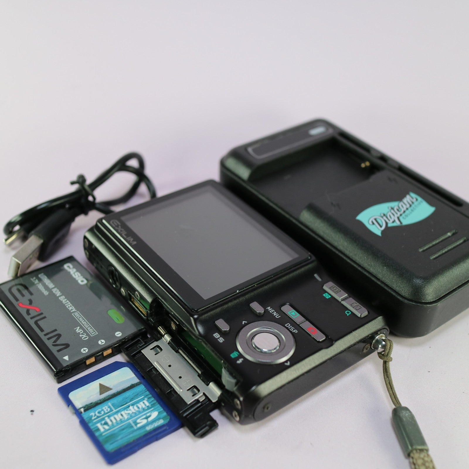 Casio Digital Camera Exilim EX-Z70 7.2MP Black Tested With Full Working Set