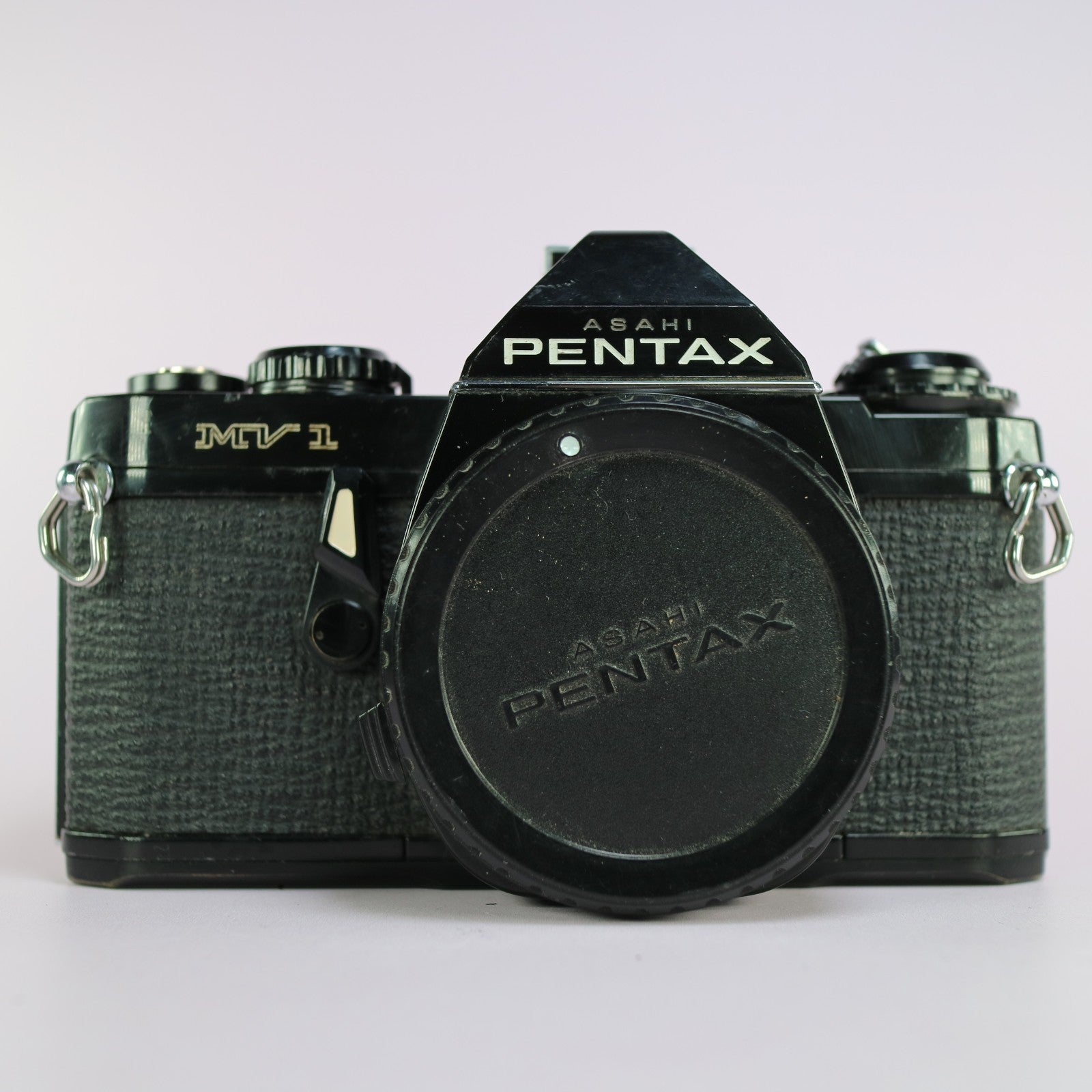 Pentax MV-1 35mm Film SLR Camera Black Body Only Tested