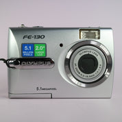 Olympus FE-130 5.1MP Compact Digital Camera Silver Tested