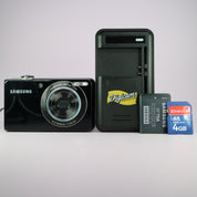 Samsung Digital Camera PL100 12.2MP Selfie Screen Black Tested Full Working Set