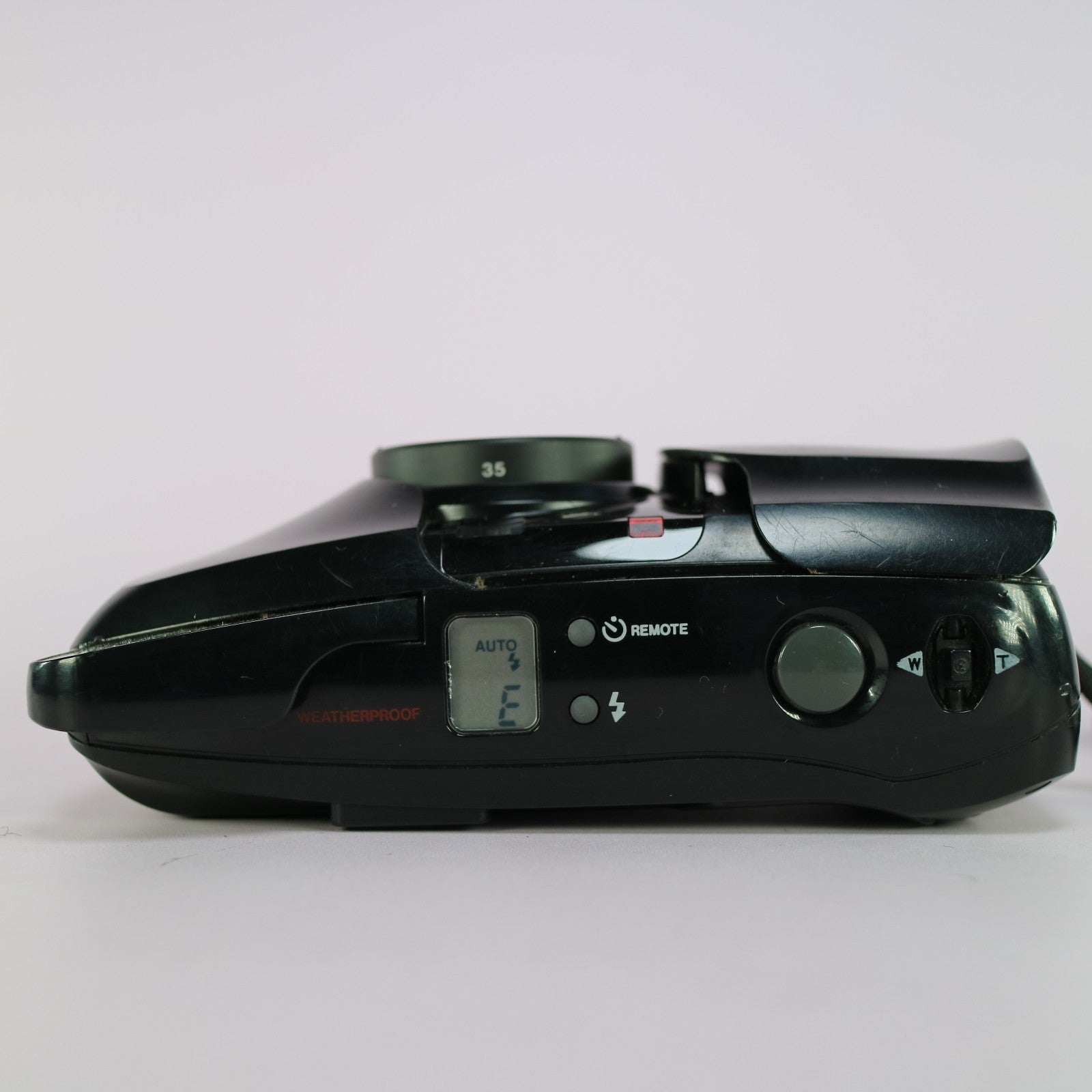 Olympus Mju Zoom 35mm Film Point and Shoot Camera Black Tested