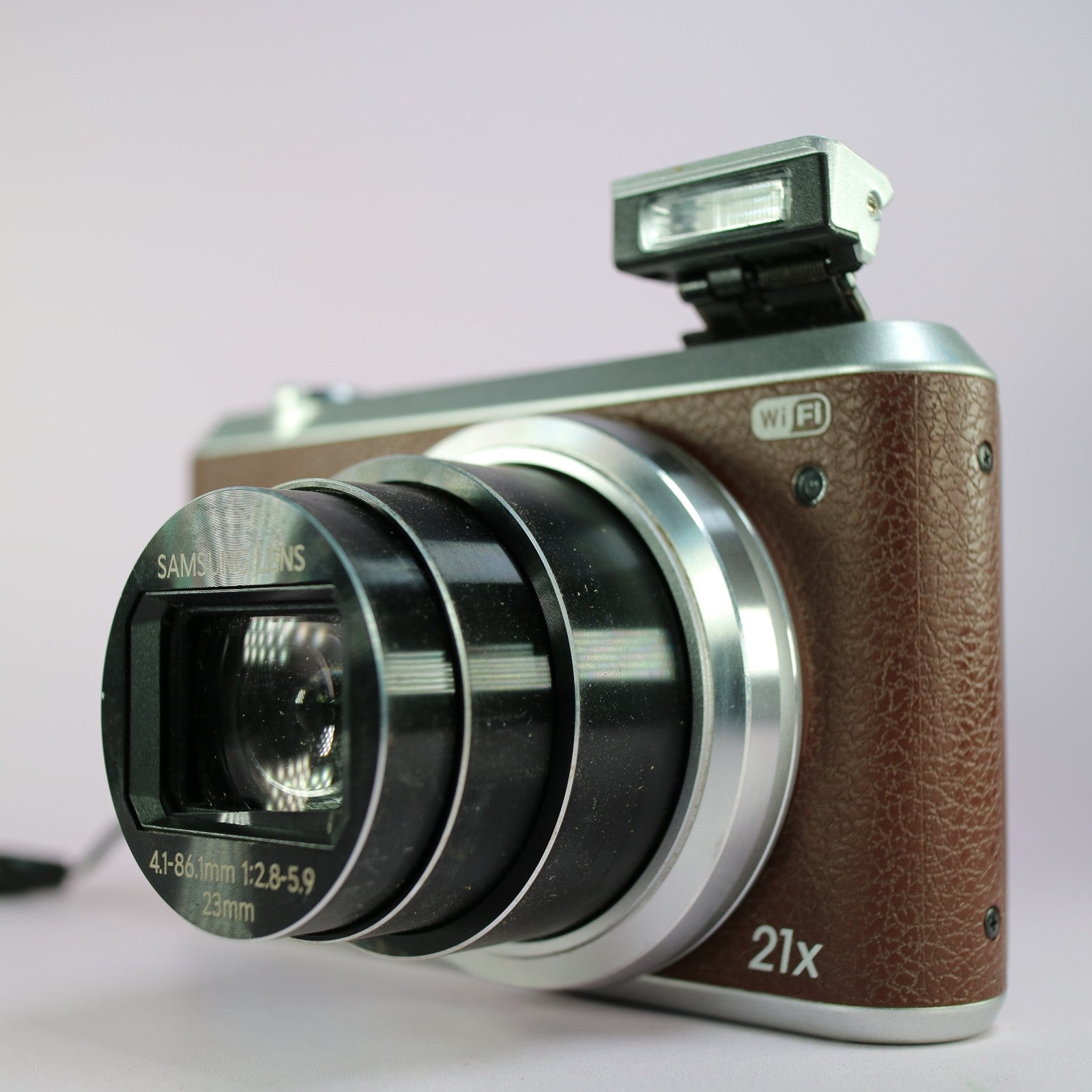 Samsung Digital Camera WiFi WB350F 16.3MP Brown Tested Full Set