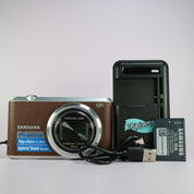 Samsung Digital Camera WiFi WB350F 16.3MP Brown Tested Full Set