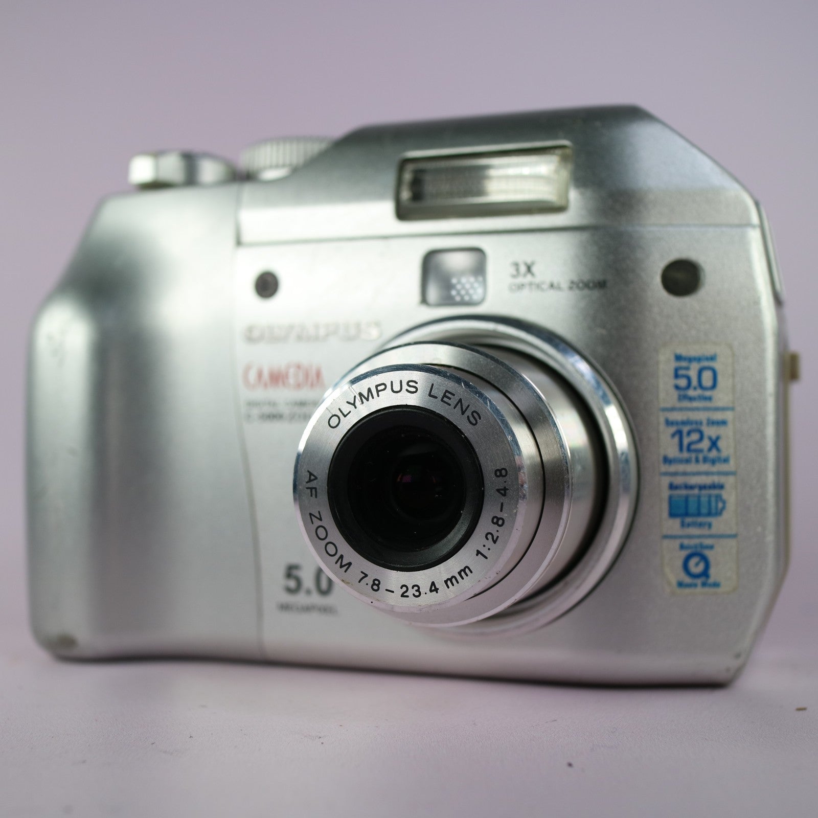 Olympus Camedia C-5000 Zoom 5.0MP Compact Digital Camera Silver Tested
