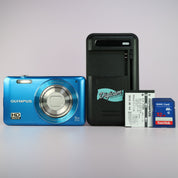 Olympus Digital Camera VG-120 14.0MP Red Tested Full Working Set