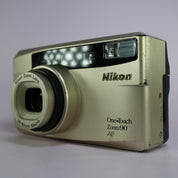 Nikon One Touch Zoom 90 35mm Film Point And Shoot Camera Silver Tested