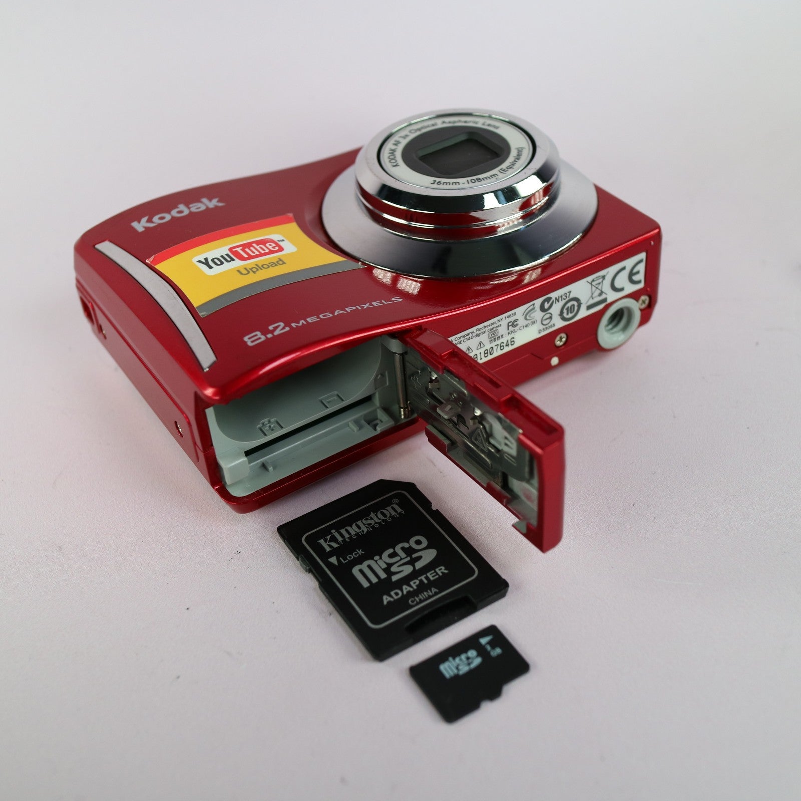Kodak Digital Camera EasyShare C140 8.2MP Red Tested