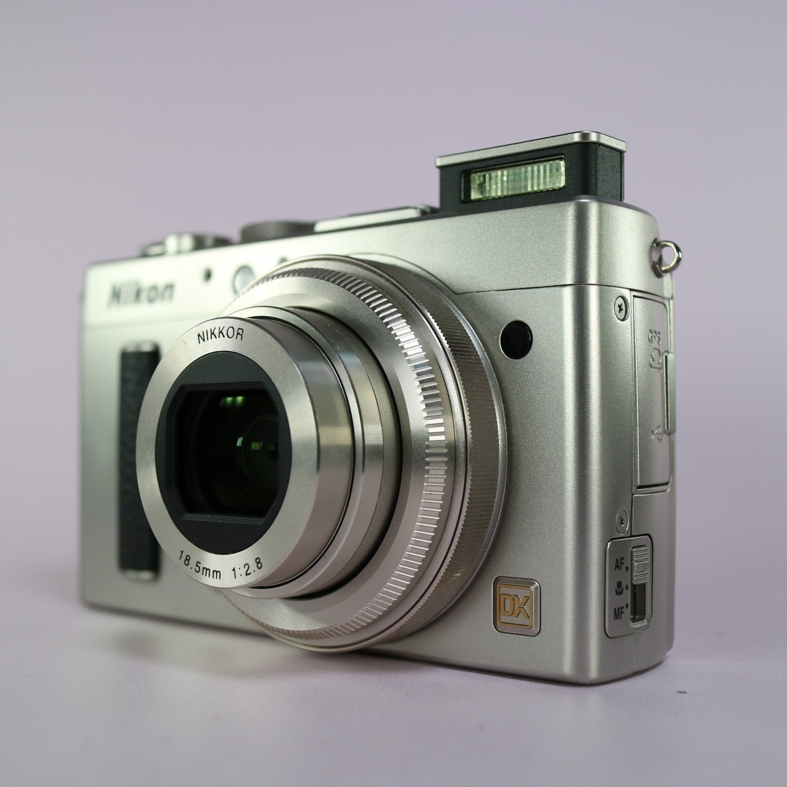 Nikon Coolpix A DX 16.2MP Digital Camera Silver Tested Full Working Set - Mint