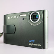 Samsung Digital Camera Digimax i6 6.0MP Blaxck Tested Full Working Set