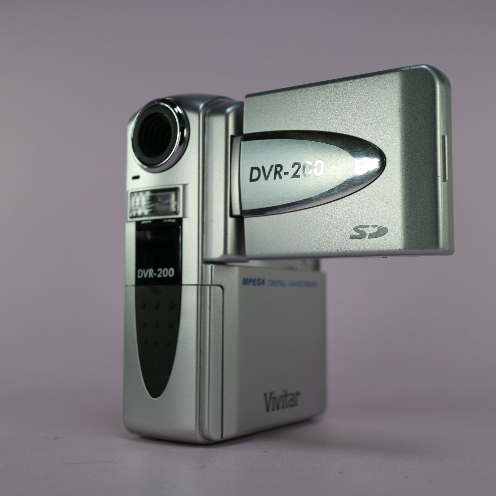 Vivitar DVR-200 2.0MP Compact Digital Video Recorder Silver Tested